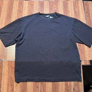 Uniqlo U Airism Black Boxy Crop Shirt Medium